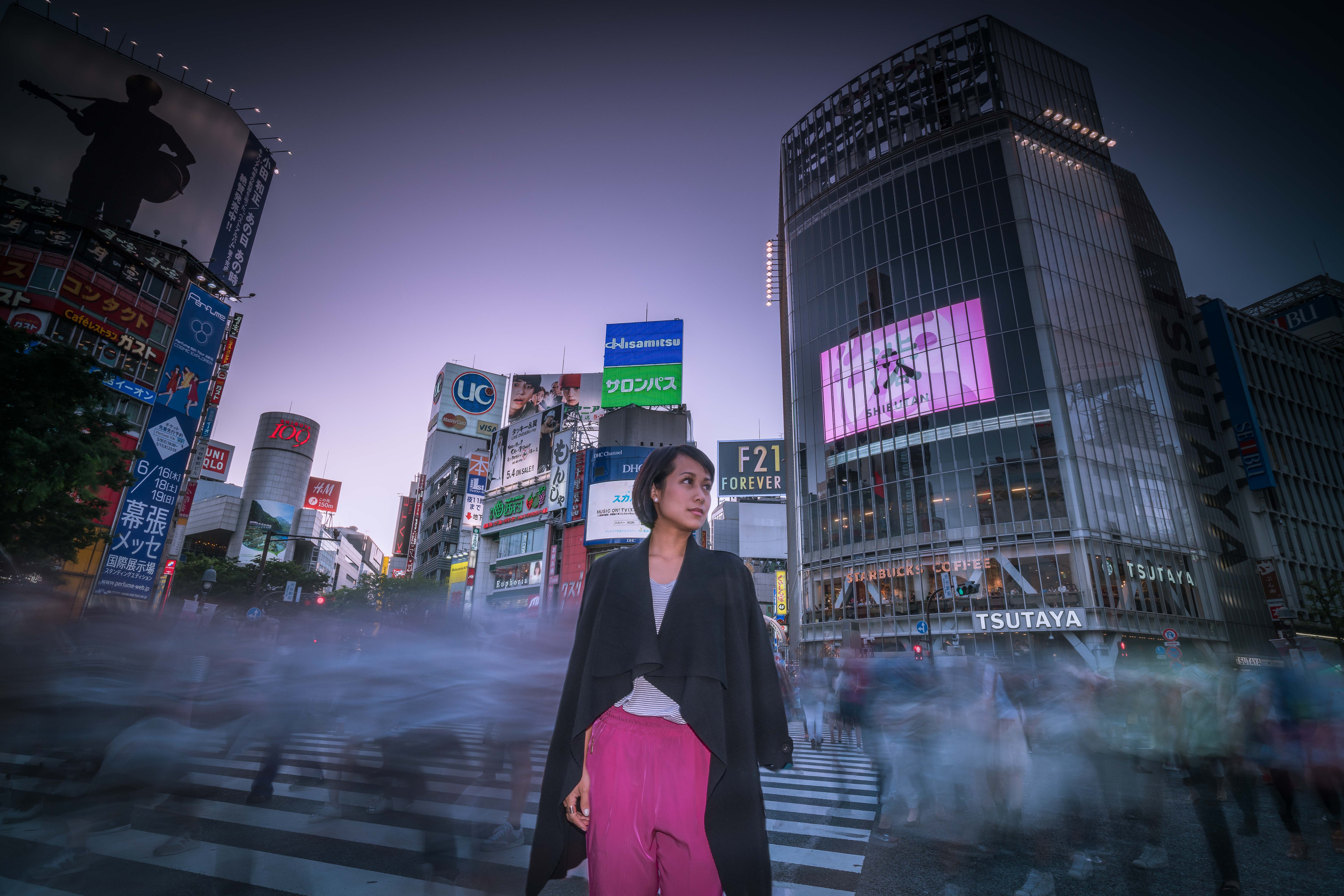 Shibuya Crossing and Shinjuku Tokyo